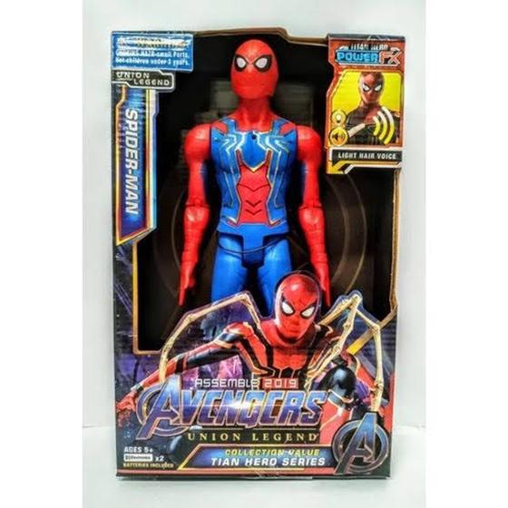 Boneco Homem Aranha Grande com som e luz presente criancas Menor preço em Boneco Homem Aranha Grande com som e luz presente criancas