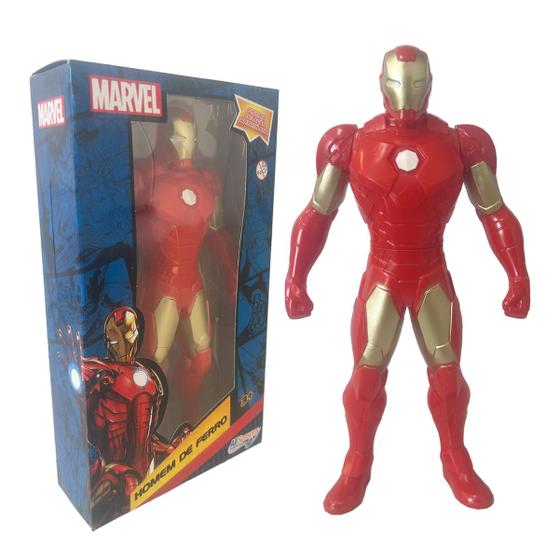 Imagem de Boneco Homem de Ferro Brinquedo Marvel Vingadores Articulado