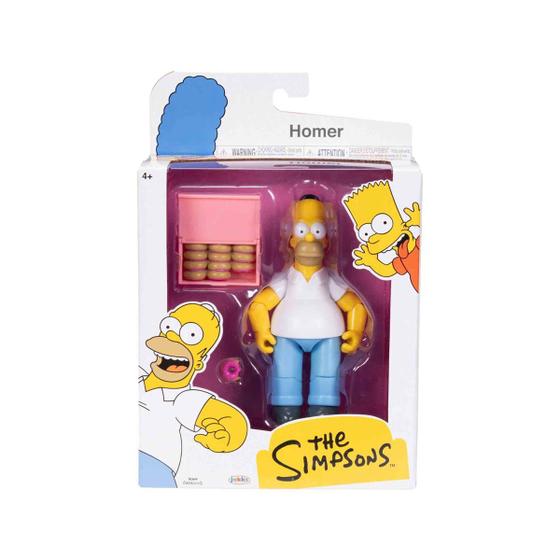 Imagem de Boneco Homer de 12cm com Caixa de Donuts - Os Simpsons