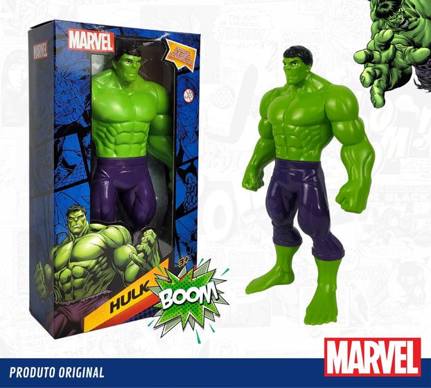 Imagem de Boneco Hulk Articulado Gigante Vingadores Original Qualidade