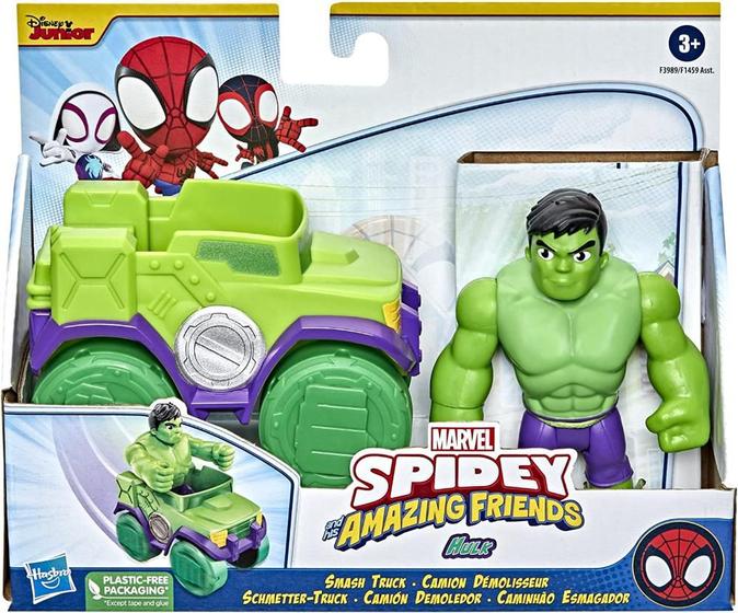 Imagem de Boneco Hulk e Caminhão Esmagador Spidey And His Amazing Friends Hasbro