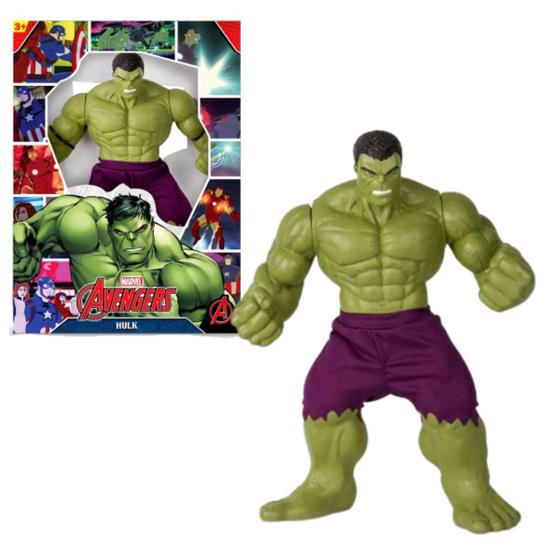 Imagem de Boneco Hulk Verde Infantil Grande Marvel Original Articulado 45cm Vingadores Avengers Brinquedos Mimo