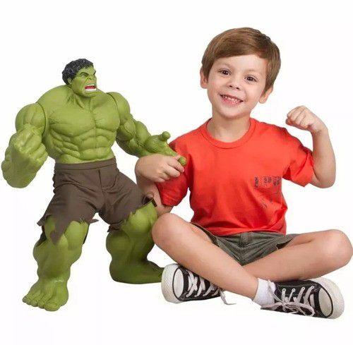 Imagem de Boneco Hulk Verde Premium Gigante 55 Cm Articulado