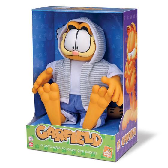 Boneco Infantil Gato Garfield 33Cm Grande Beetoys Brinquedos - Bonecos ...