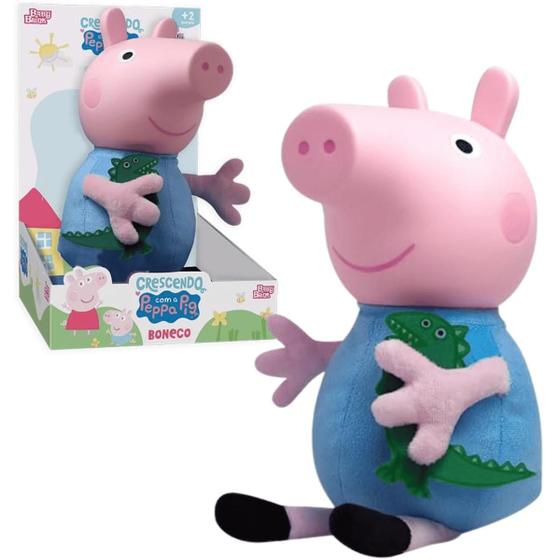 Imagem de Boneco Infantil George Pig Com Dinossauro NovaBrink