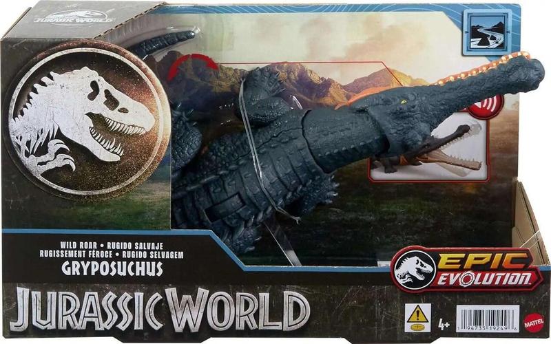 Imagem de Boneco Jurassic World Dinossauro Gryposuchus Rugido Feroz