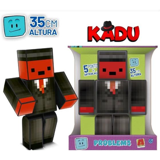Imagem de Boneco Kadu Turma Problems-Grande 35cm-Minecraft-Algazarra