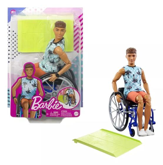 Imagem de Boneco Ken Fashion Cadeira De Rodas HJT59 Mattel