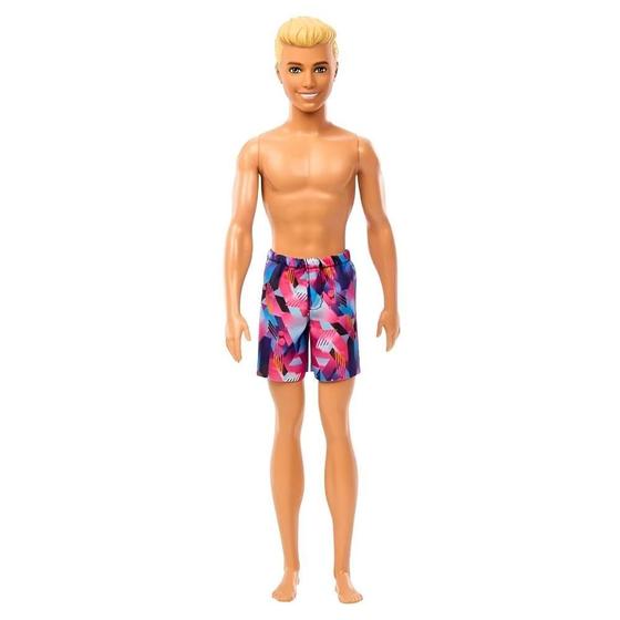 Imagem de Boneco Ken Fashion Na Praia Shorts Roxo Mattel HXX52