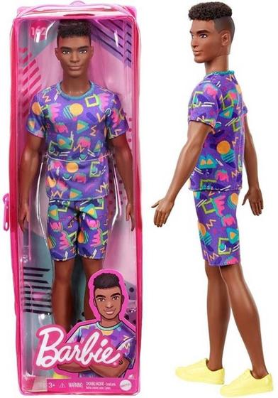 Imagem de Boneco Ken Fashionista Moreno Negro - Número 162 - Namorado Da Boneca Barbie - Mattel