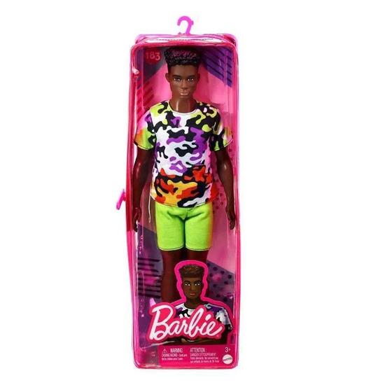 Imagem de Boneco Ken Fashionista Negro 183 Dwk44 Mattel Coleção Linha