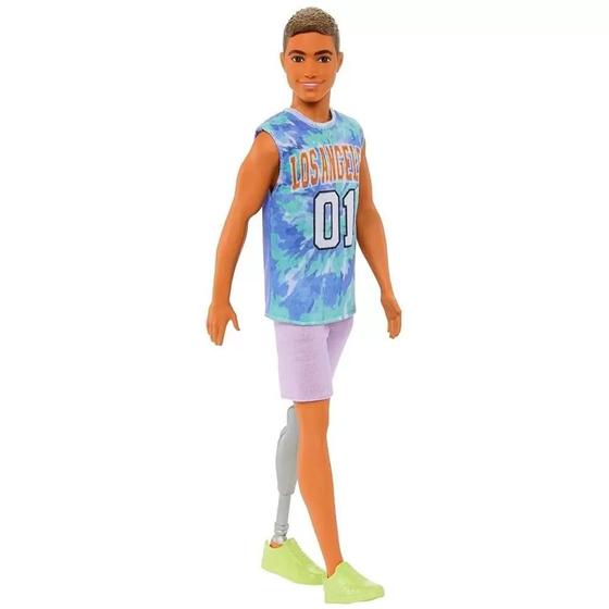 Imagem de Boneco Ken Fashionista Perna Mecânica 30cm Mattel - HJT11