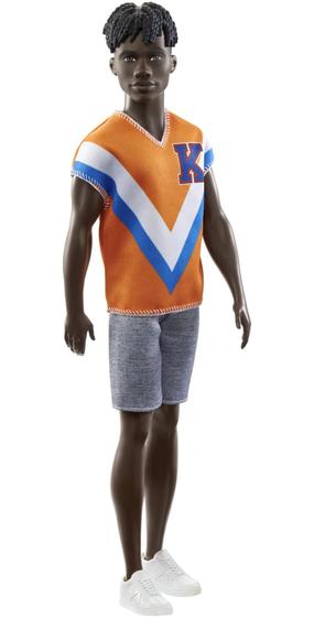 Imagem de Boneco Ken Fashionista - Regata Laranja - Negro - 203 - Mattel