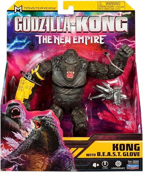 Imagem de Boneco Kong com Luva B.E.A.S.T. 15 Cm - Godzilla vs Kong