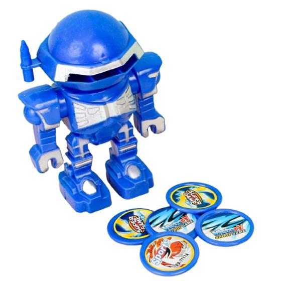 Imagem de Boneco Lançador de Discos Com 5 Peças Brinquedo Infantil