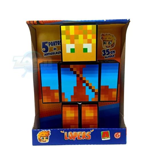 Imagem de Boneco Lopers Gamer Skin 25 cm Algazarra