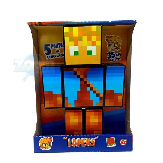 Imagem de Boneco Lopers youtuber Minecraft - 25cm - Algazarra