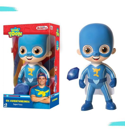 Boneco Lucas Neto Aventureiro Super Foca Com Pedra Do Poder Rosita ...