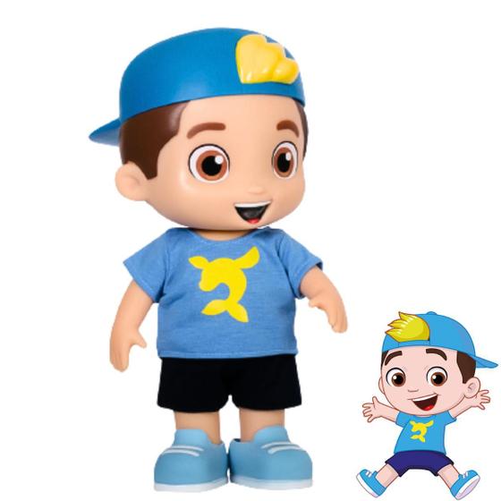 Boneco Lucas Neto Youtuber Original Aventureiro Azul Infantil 27cm ...