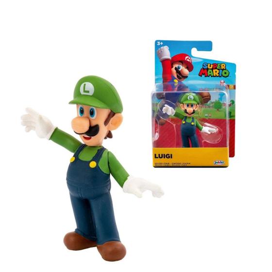 Boneco Luigi Super Mario 6 cm 3+ 3001 Candide - Bonecos - Magazine Luiza
