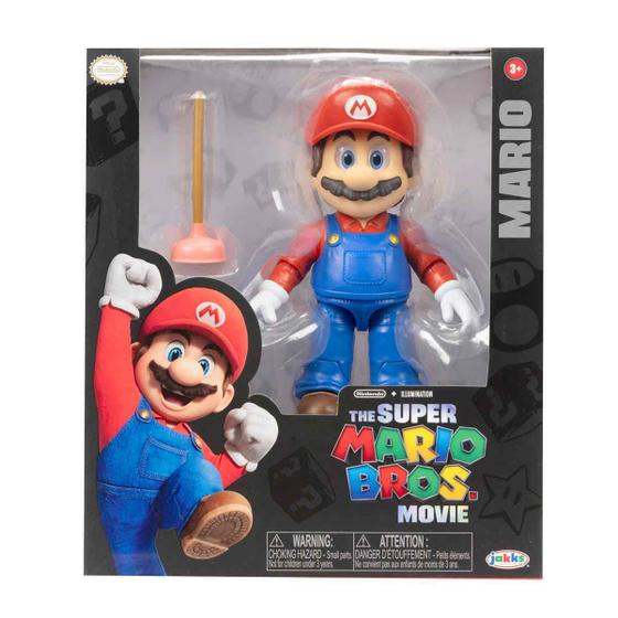 Imagem de Boneco Mario de 12cm com Desentupidor - Super Mario Filme