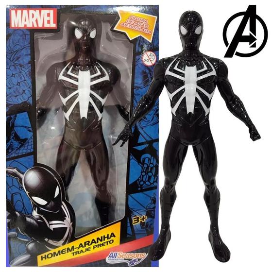 Imagem de Boneco Marvel 22cm Homem Aranha Preto All Seasons