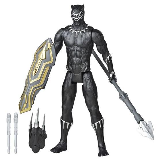 Boneco Marvel Pantera Negra com Acessórios +4 anos Brinquedo Articulado ...