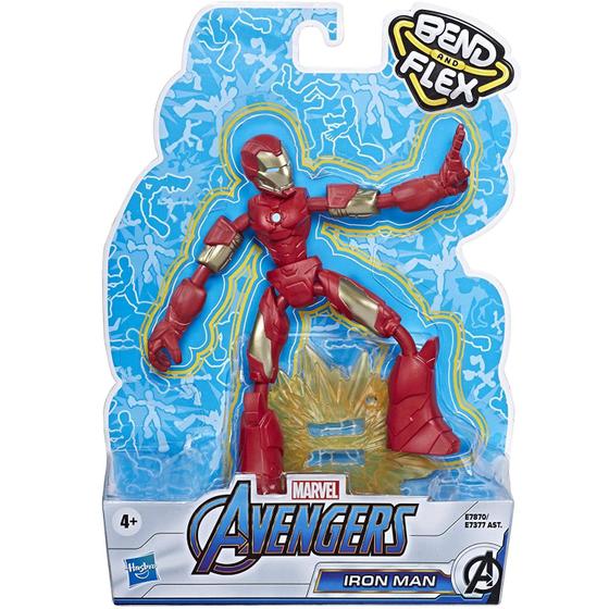 Imagem de Boneco Marvel Vingadores Bend and Flex Homem de Ferro E7377