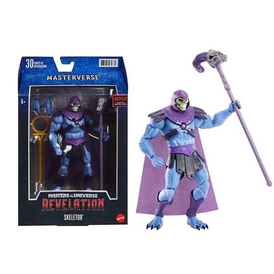 Boneco Masters Of The Universe Motu Revelation Skeletor Gyv10 Mattel Menor preço em Boneco Masters Of The Universe Motu Revelation Skeletor Gyv10 Mattel