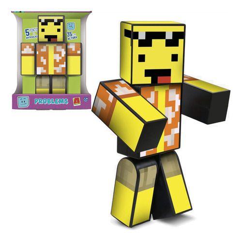 Imagem de Boneco Mel Problems Grande - 35cm - Minecraft - Algazarra