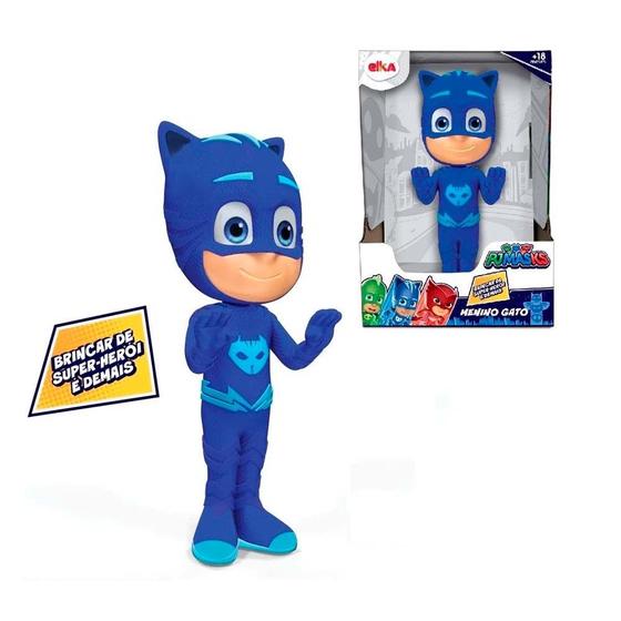 Imagem de Boneco Menino Gato PJ Masks Articulado Brinquedo Infantil