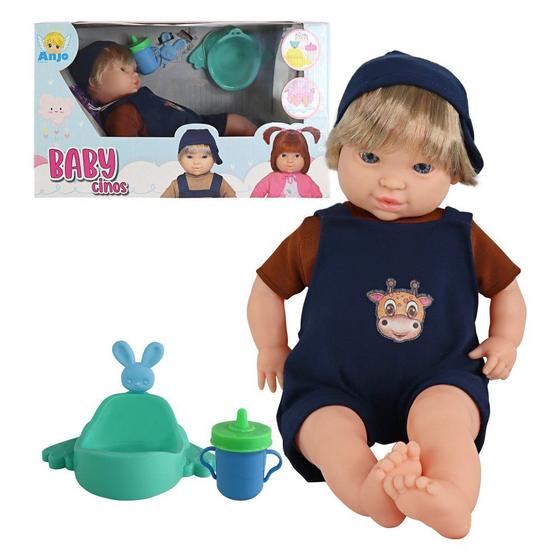 Imagem de Boneco Menino Loiro Babycinos Com Acessórios-Anjo brinquedos