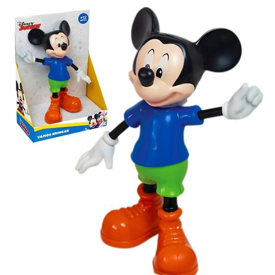 Imagem de Boneco Mickey Mouse Vamos Brincar Brinquedo Disney Original