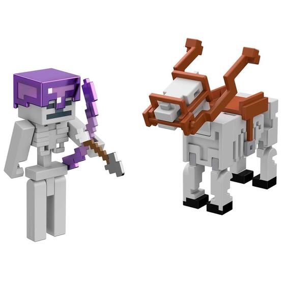 Imagem de Boneco Minecraft Esqueleto e Cavalo - Mattel