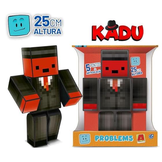 Imagem de Boneco Minecraft Kadu Turma Do Problems 25cm  Algazarra 1248