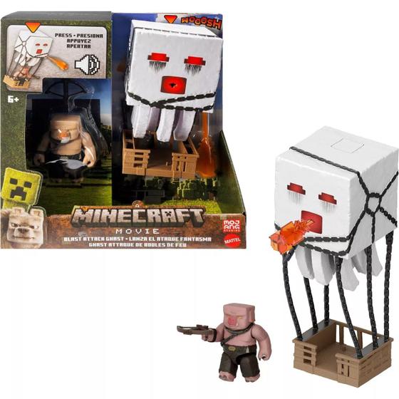 Imagem de Boneco Minecraft O Filme Piglin e Fantasma Mattel - JFB69