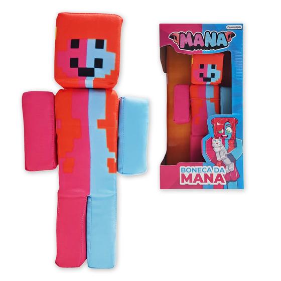 Imagem de Boneco Minecraft Pelúcia Streamer Youtuber Mana