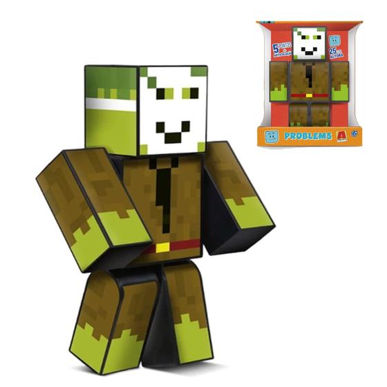 Imagem de Boneco Minecraft Turma Problems 25cm Gamer Youtuber Original