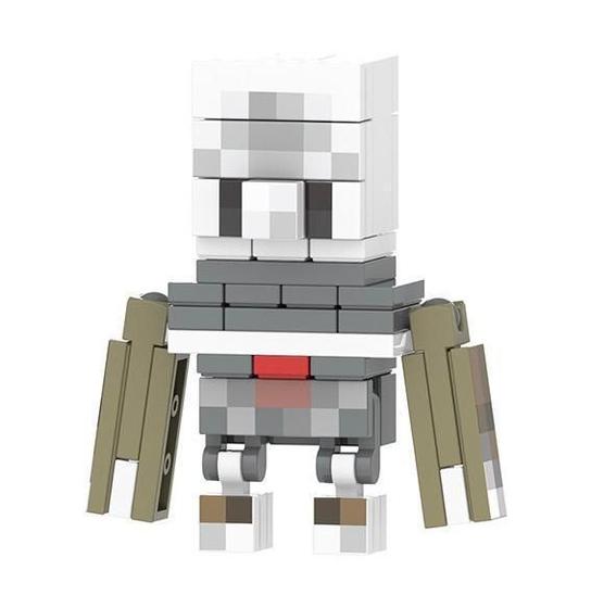 Imagem de Boneco Minifigure Blocos De Montar Agent Minecraft