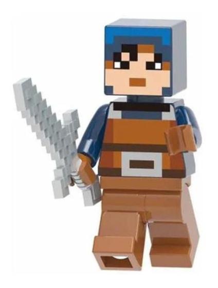 Imagem de Boneco Minifigure Blocos De Montar Hex Minecraft