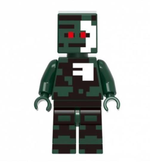 Imagem de Boneco Minifigure Blocos De Montar Minecraft Skin Camuflado