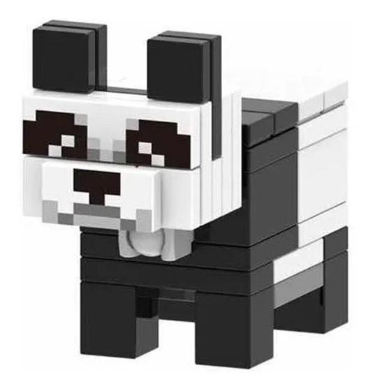 Imagem de Boneco Minifigure Blocos De Montar Panda Minecraft