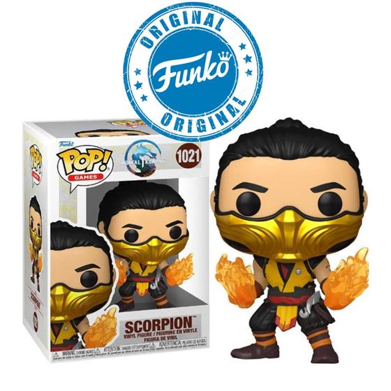 Imagem de Boneco Mortal Kombat 1 Scorpion Pop Funko 1021 Original