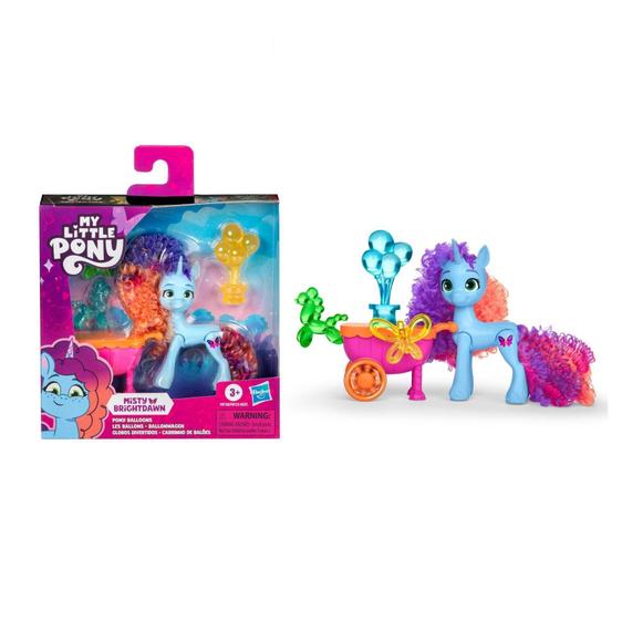 Imagem de Boneco My Little Pony Misty Brightdawn - Carrinho de Balões - 8 cm - Hasbro