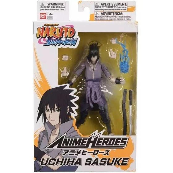 Imagem de Boneco Naruto Shippuden Anime Heroes - Uchiha Sasuke - Fun