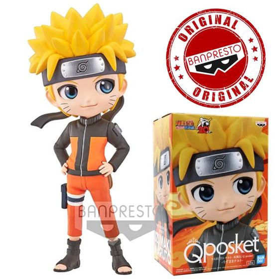 Imagem de Boneco Naruto Shippuden Naruto QPosket Bandai Banpresto - 045557124960