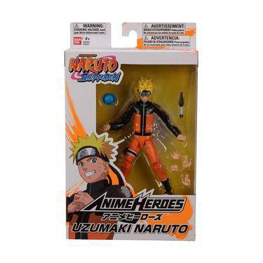 Imagem de Boneco Naruto Shippuden Naruto Uzumaki Anime Heroes Bandai
