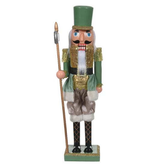 Imagem de Boneco Natal Quebra Nozes Verde Dourado 80cm Dea 48622001