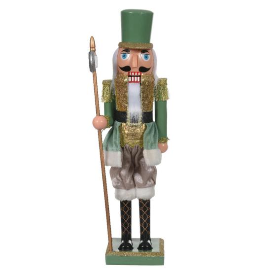 Imagem de Boneco Natal Quebra Nozes Verde Dourado 80Cm Dea 48622001