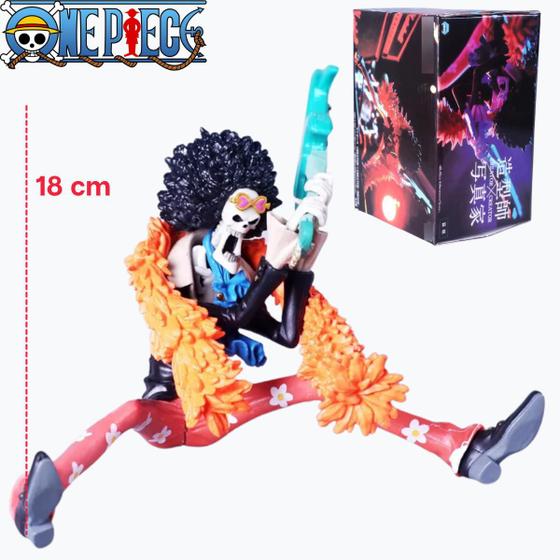 Imagem de Boneco One Piece - Brook com Guitarra - Action Figure 18cm